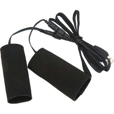 Poignées chauffantes moto USB 5V, fixation velcro, étanches IP67, kit 2 pièces pour guidon moto (1/5)