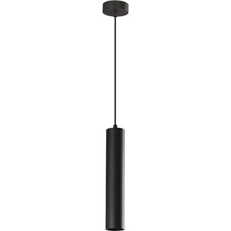 IluminaShop - Lampara de Techo Colgante Paipu Negra 1XGU10