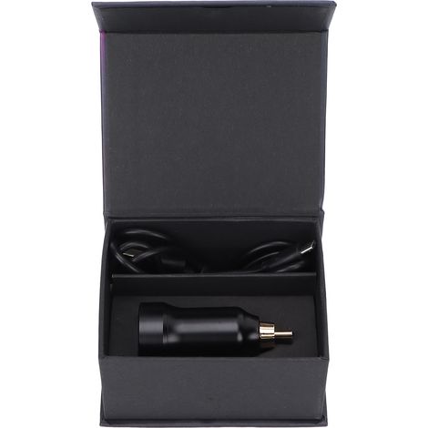 Alimentation pour Machine à Tatouage Sans Fil, Interface RCA, Écran LED, Rechargeable USB, Noir (1/5)