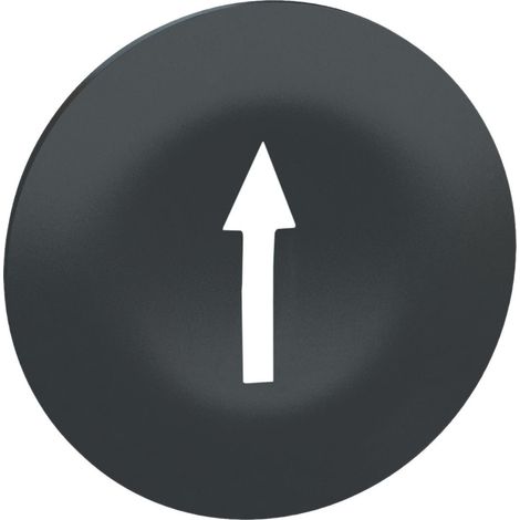 Harmony capsule de bouton-poussoir noir flèche de marquage blanche SCHNEIDER ZBA7235 (1/2)