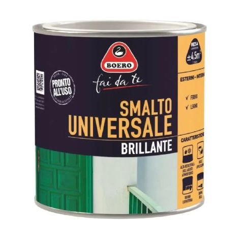SMALTO UNIVERSALE BRILLANTE GRIGIO ARTICO 500 ML