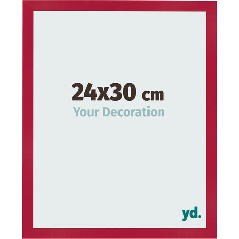 yd. - Cadre photo 24x30 - Rouge - MDF - Bologna (1/5)