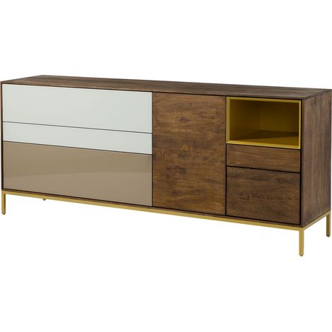 Sideboard Mango 200x45x85 braun geölt CHICAGO 105