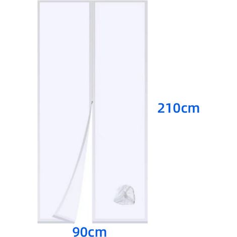 Bâche d'étanchéité pour climatiseur mobile 210 x 90 cm – Kit de joint de fenêtre universel pour fenêtres à battants et portes coulissantes (1/5)