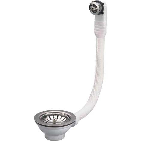 Scarico manuale a cesto con troppopieno SAS (H56) cromo -0204123