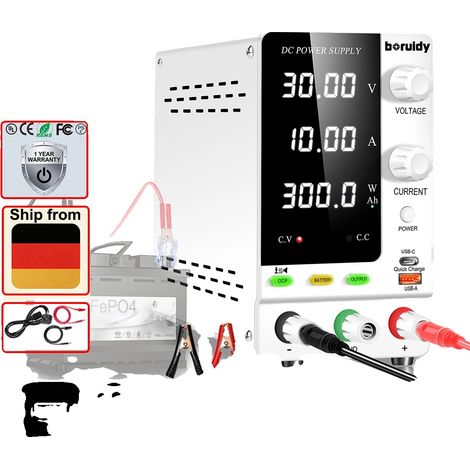 Fuente de alimentación de laboratorio, salida ajustable, pantalla digital, SPPS-C3010C 30V10A (1/2)