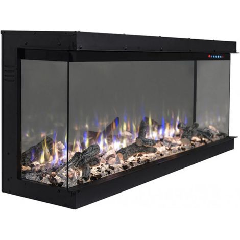 Cheminée électrique encastrable Solène 84cm - 750 / 1500 W (1/5)