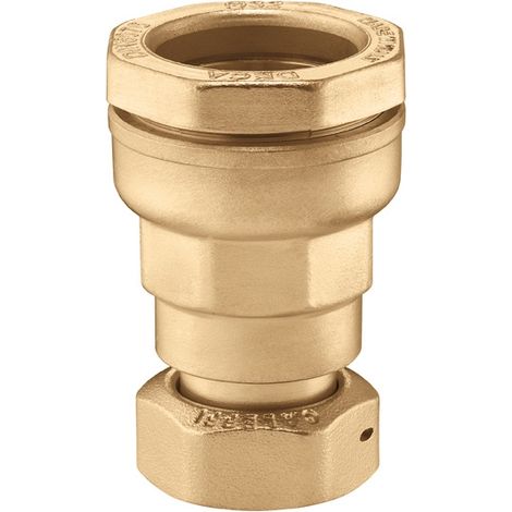 Raccord DECA femelle écrou tournant 3/4" (20/27) laiton pour tube PE Ø25 - Sferaco (1/5)