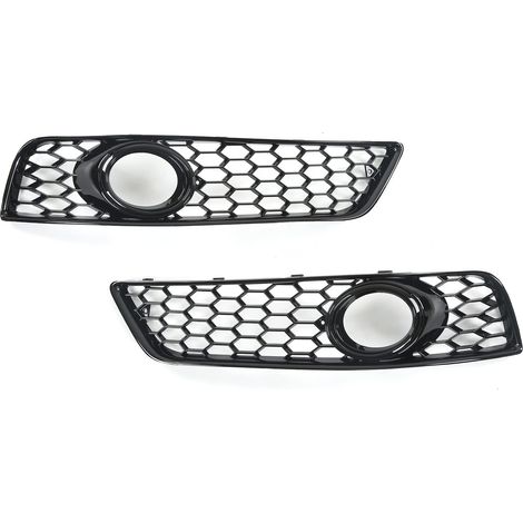Eosnow – Caches de calandre antibrouillard avant noir brillant – Remplacement gauche droite pour A3 8P 2009-2013 – Plastique ABS durable - 8P0807682D