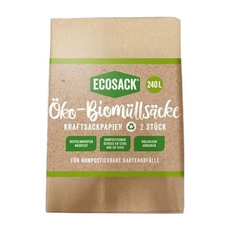 Biomüllsäcke 240 l Biosack 2 Stück Biobeutel Mülltüte kompostierbar