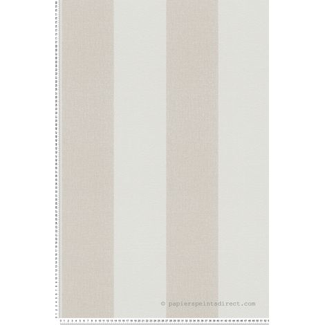 A.S. Creations – Papier peint expansé intissé beige – Motif rayures – Lessivable et strippable – Résistance à la lumière bonne
