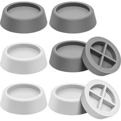 Anti-vibratie pads voor wasmachine, 8 stuks wasmachine voeten anti-vibratie TPR rubber blokken anti-slip pads schokdempers stabilisatoren voor droger, vaatwasser, koelkast, loopband (1/5)