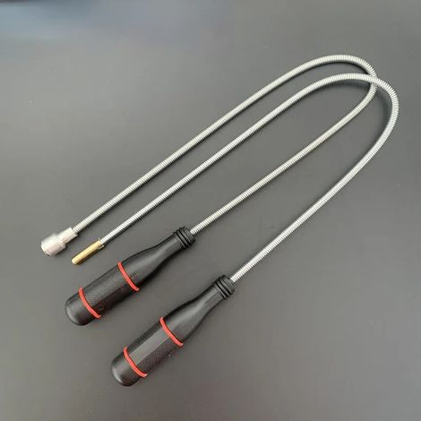 (B) Nouvel outil de ramassage magnétique pliable et puissant, flexible et en métal, avec ventouse, aimant et pince à ressort, outil à main portable (1/5)