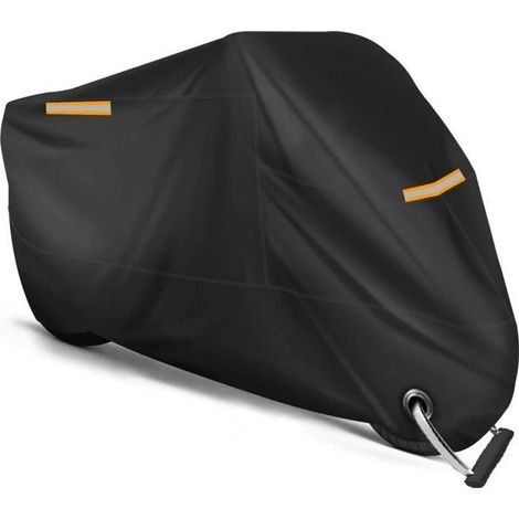 Housse de Protection pour Moto Exterieur Impermeable XXL avec Bande Réfléchissante en Oxford 210T Bâche Scooter Etanche Couverture