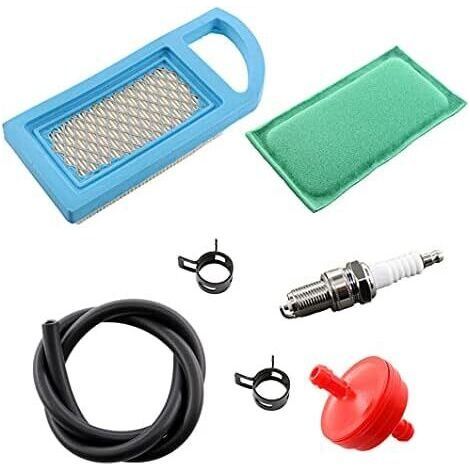 Alovez - Prefiltro de aire, filtro de combustible, bujía para motores Briggs & Stratton 613022 650821 697152 697775 698413 797007 794421 5079 298090 OHV de 10 a 13,5 HP (1/5)