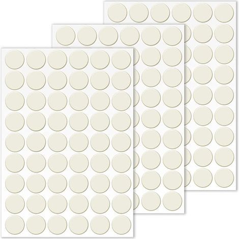 162 Caches Vis Auto Adhésifs Beige Ø21mm (1/5)