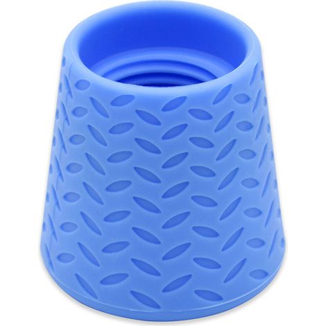 Tête de douche portable pour animaux, longueur 5,2 cm, bleue, 1 tête de douche en silicone pour animaux (1/5)