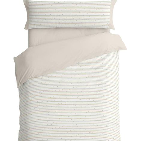 Housses de Couette pour Enfants lit de 135 cm Dimensions Disponibles Design 181 Couleur Beige 135 x 190/200 cm (1/5)
