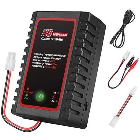Chargeur De Batterie Nimh/Nicd Pour Modules De Batteries 2-8s Avec Connecteur Standard/Mini Chargeur Rc Tamiya 1000mA/2000mA Pour Loisirs Rc (1/5)