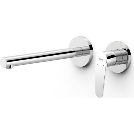 Mitigeur lavabo encastré bec 237 mm Chromé - TRES 22030022 (1/3)