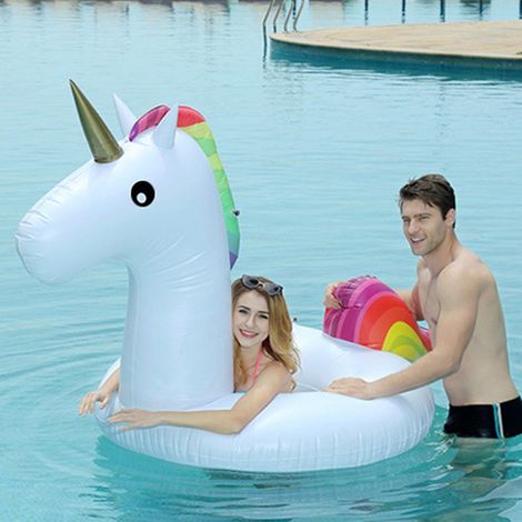 Bouée gonflable de piscine avec motif dessin animé, bouée en PVC, jouet. (1/5)