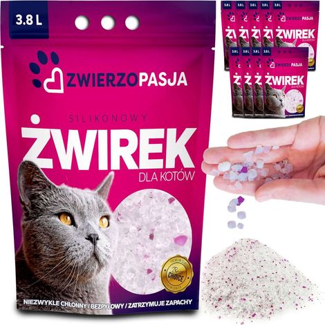 Set di lettiera per gatti in silicone Animal Passion, 10 x 3,8 L (1/5)