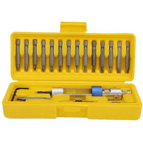 Kit de 20 forets à fraiser multifonctions avec adaptateur rapide pour tournevis pneumatique (1/5)