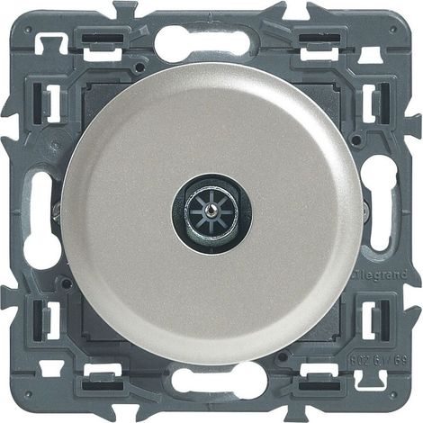 Legrand 099765 Céliane TV-Steckdose, einfach, Stecker – Titan mit Halterung