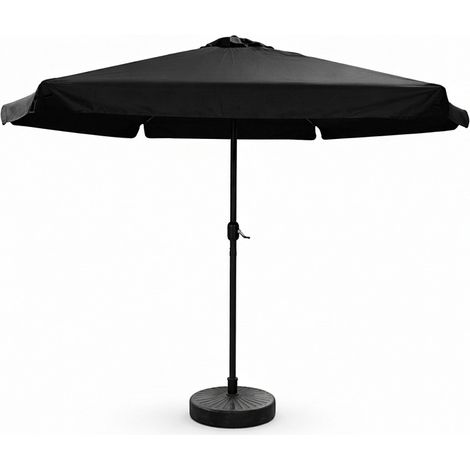 Aga Parasol de jardin 300 cm MR2055 Noir (1/5)