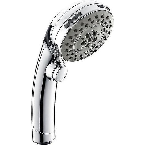 Pommeau de douche à main à 6 jets avec haute pression, interrupteur marche/arrêt et jet spa (1/5)