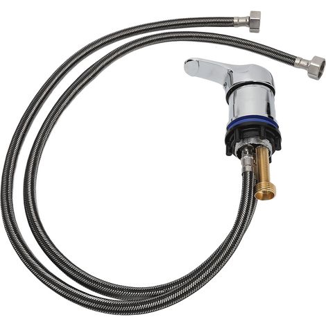Robinet mélangeur professionnel pour bac à shampoing, tuyau de robinet de 80 cm pour bac à shampoing (1/5)