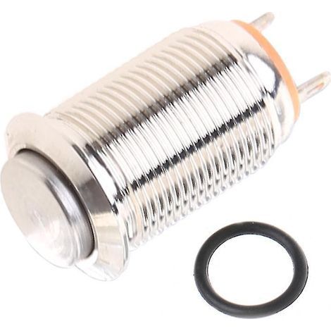 Interrupteur à bouton-poussoir métallique étanche à verrouillage automatique de 12 mm, à montage haut (1/4)