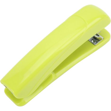 Agrafeuse télescopique longue réglable, couleur vert olive, avec arrache-agrafes, idéale comme cadeau pour les fournitures de bureau. (1/5)