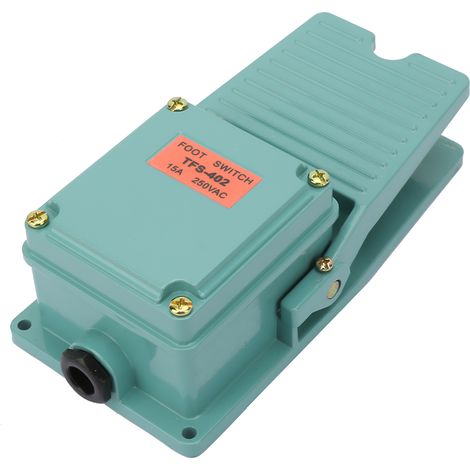 Interrupteur à pédale momentané 250 V CA 3 A 1 NO 1 NF avec actionneur en aluminium antidérapant TFS-402 (1/5)