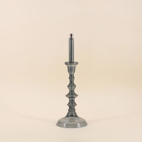 Lampe à huile chandelier en verre soufflé 32cm
