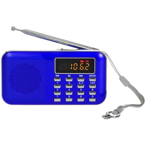 Radio portable numérique FM/AM/SW mini avec écran LCD, haut-parleur et lecteur MP3