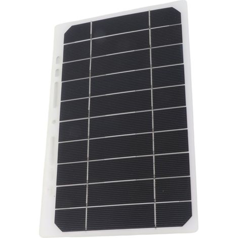 Ortviai Panneau Solaire Portable 10 W 5 V pour Camping et Randonnée – Silicium Monocristallin, Léger et Étanche