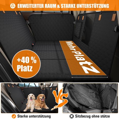 Housse de protection pour siège arrière de voiture, tapis pour chien imperméable avec fenêtre en maille et support rigide, protection antidérapante pour banquette arrière, universelle pour voiture, SU