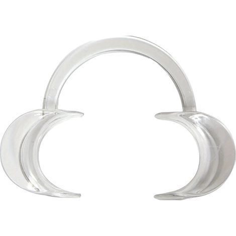 Apribocca dentale, design trasparente, facile da usare, bianco 1 pezzo-L (1/2)
