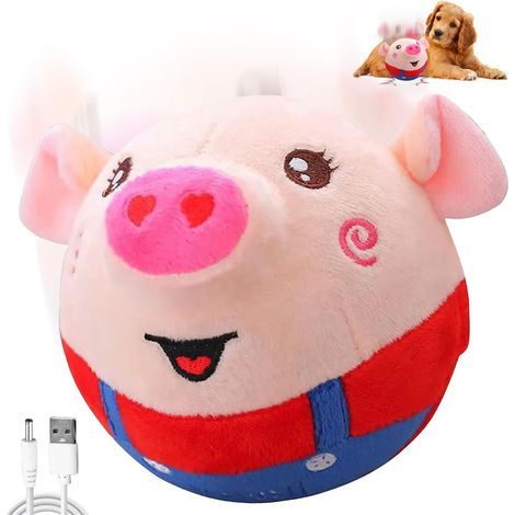 Peluche interattivo per cani, giocattolo parlante per cani, palla di peluche lavabile, giocattolo per animali domestici (cani). (1/5)