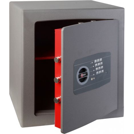 Cassaforte da tavolo Rivoli, serratura a codice elettronico, 7 catenacci, 70 L – THIRARD (1/4)