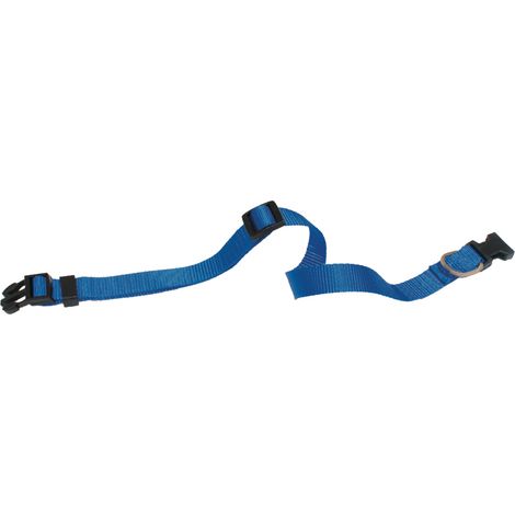 CROCI Collare Nylon regolabile 10mm blu