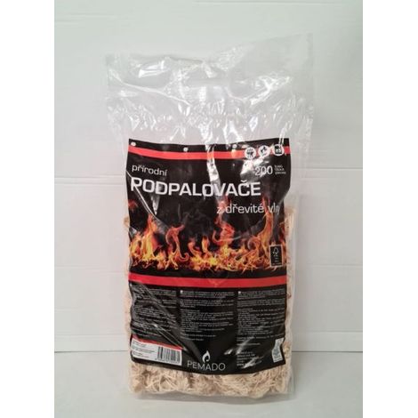 PEMADO Allume-feu en laine de bois (200 pièces par paquet) FSC200