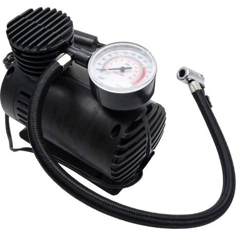 Mini compresseur d'air électrique pour voiture 12 V  portatif et compact avec manomètre 300 psi