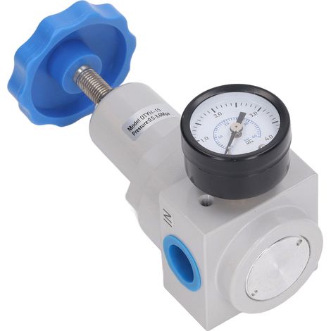 Régulateur de pression d'air QTYH-15 avec vanne miniature d'instrumentation pour compresseurs d'air ou outils pneumatiques - Filetage d'entrée/sortie G1/2 pouce (1/5)