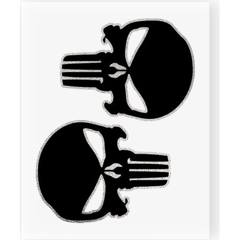 Adesivi Stickers Teschio Punisher 10 x 12 cm (1/4)