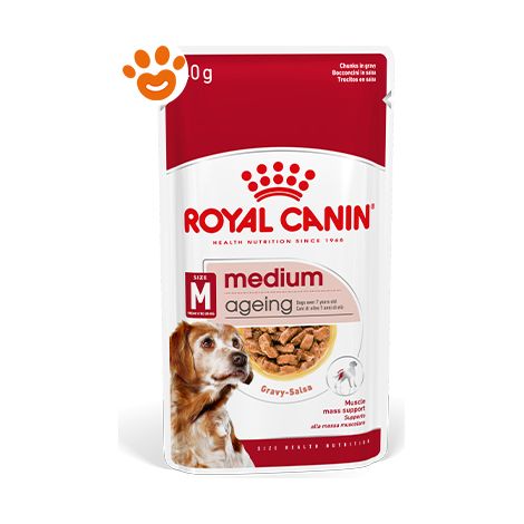 Royal Canin SHN Dog Medium Ageing 10+  - Royal Canin SHN Dog Medium Ageing 10+ - Bustina Da 140 Gr