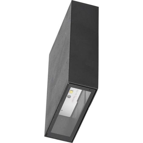 Aplique LED rectangular V-TAC 4W, negro, blanco frío, IP65