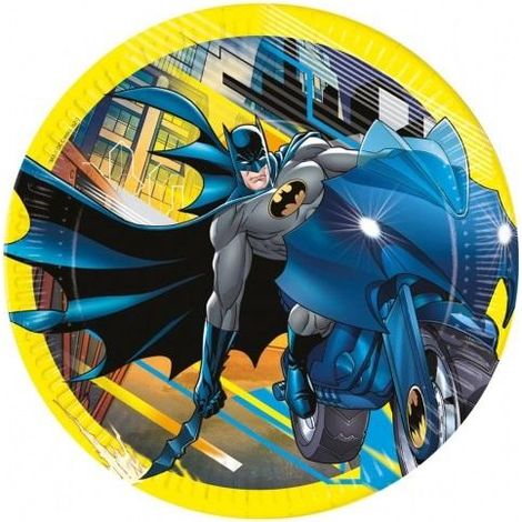 Piatti di carta di Batman, 23 cm, 8 pezzi