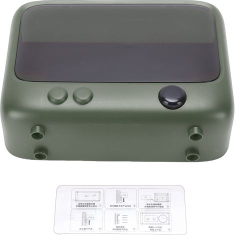 Boîte de rangement murale décorative pour routeur WiFi, avec trous de ventilation, verte. (1/5)